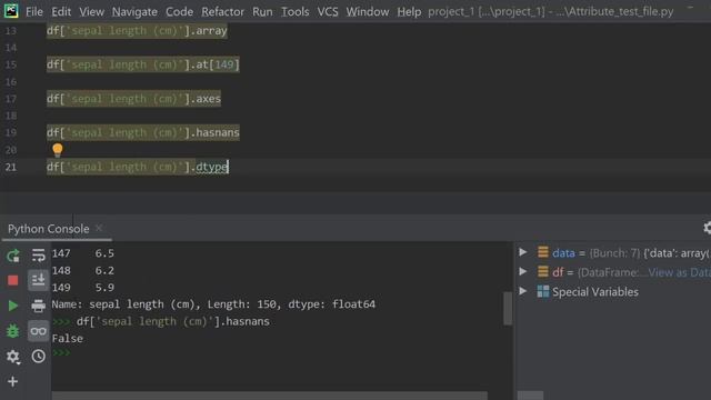 Hasnans, dtype and iat attributes of Series in Pandas #python смотреть онлайн