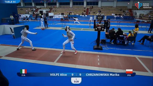 Foil of Kazan 2020, T64 Chrzanowska (POL) - Volpi (ITA) смотреть онлайн