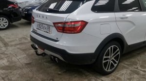Lada Vesta Cross с выхлопом Acrapovic!