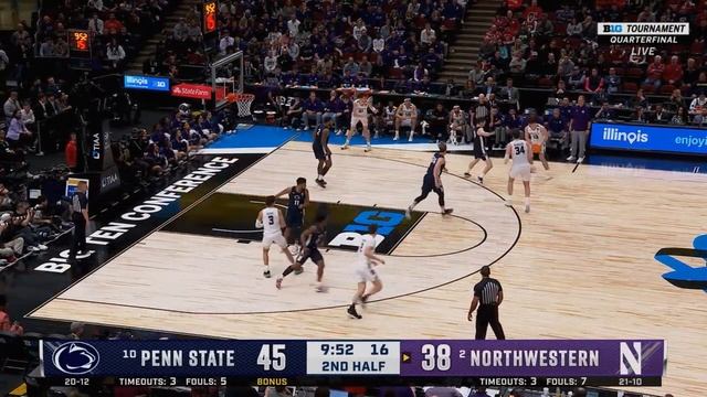 Penn State vs Northwestern Basketball Game Highlights, 2023 Big 10 Tournament Quarterfinal смотреть онлайн