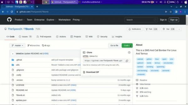How to install github and a github repository in your kali machine