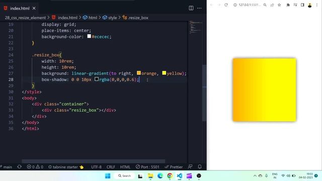 12 - How To Make Resizable Element Using CSS - resize div by dragging border смотреть онлайн