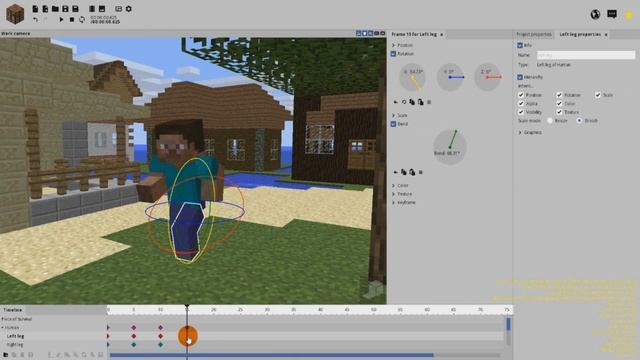 Создаем ПРОСТУЮ АНИМАЦИЮ MINECRAFT#Mine Imator! смотреть онлайн