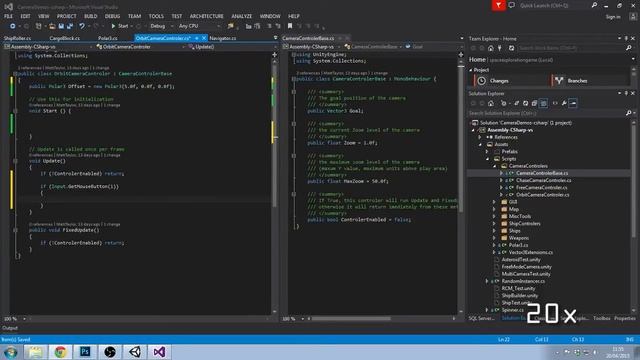 Building a Space Exploration Game in Unity3D - Camera [part 4] смотреть онлайн