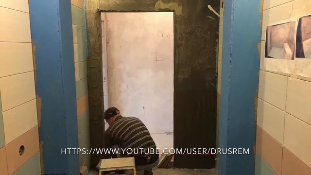 Укладка кафеля -тайм лапс. смотреть онлайн