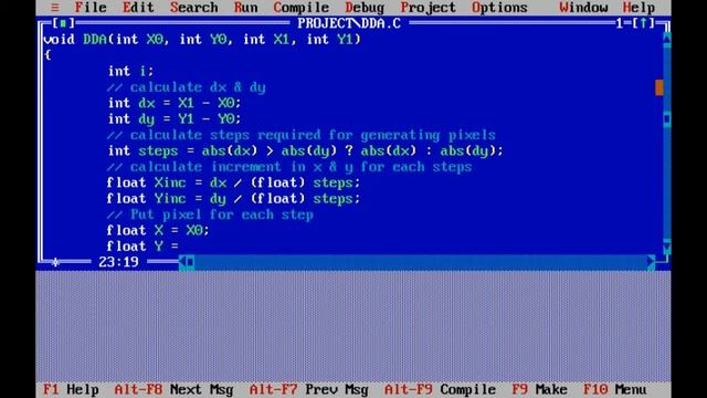 DDA line drawing algorithm in computer graphics in Hindi | dda line algorithm program смотреть онлайн