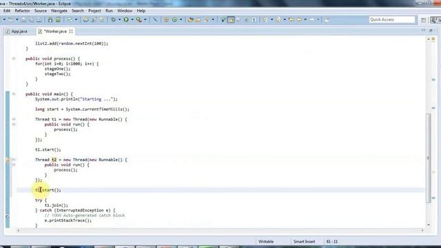 Java Multithreading Lecture 4: ultiple locks using synchronized code blocks смотреть онлайн
