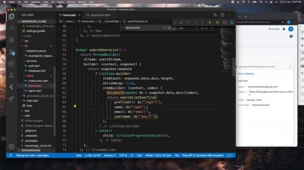 Fully Functional Messenger Clone built with Flutter & Firebase 2021