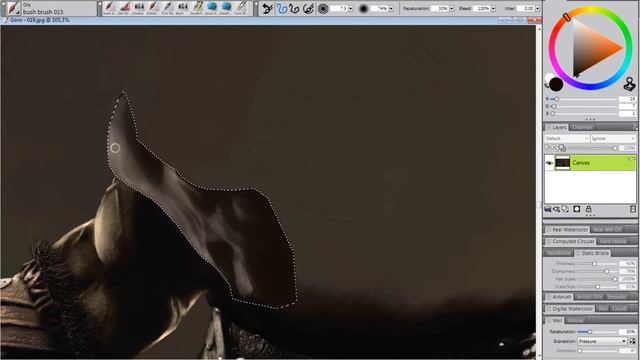 Digital painting [Corel Painter] | Goro [Mortal kombat] [Short version] смотреть онлайн