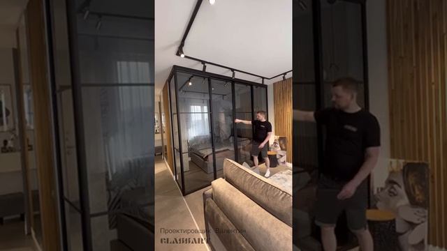 Перегородка в стиле лофт по индивидуальным размерам от производителя в Казани. Компания GlassArt. смотреть онлайн