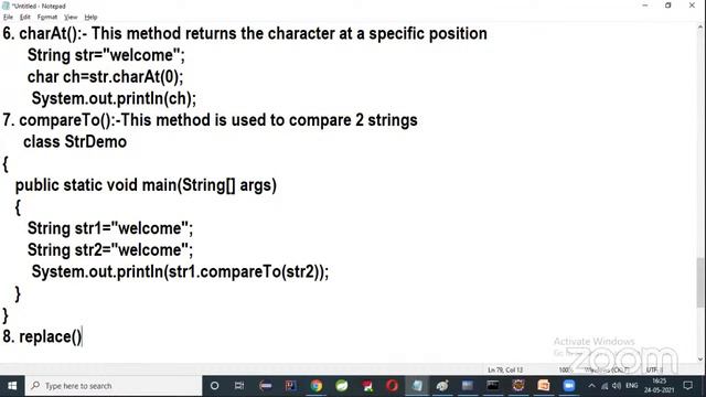 Predefined Methods in String смотреть онлайн