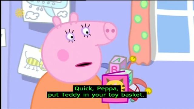 Учим английский язык вместе со свинкой Пеппа 1 Tidying Up with subtitles смотреть онлайн