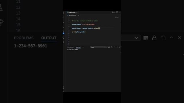 Replace Method in Python #python #learnpython #coding смотреть онлайн