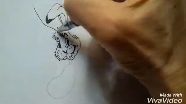 Рисуем анимационного зайца смотреть онлайн