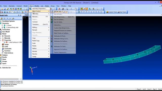 Femap 11.4: Урок № 3. Midsurface - создание серединных поверхностей