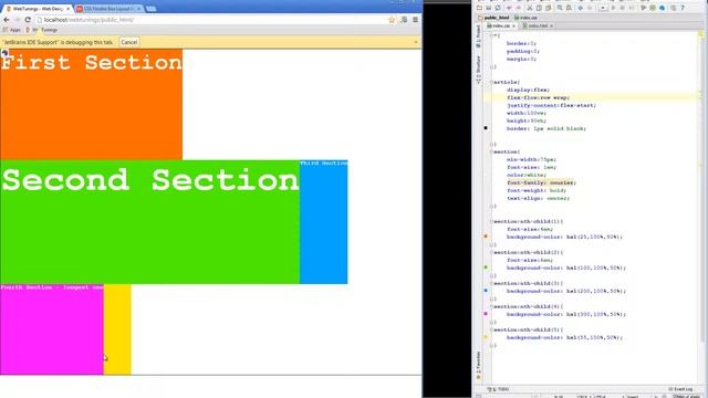 CSS3 FlexBox model - align-content - align flex lines part 15 смотреть онлайн