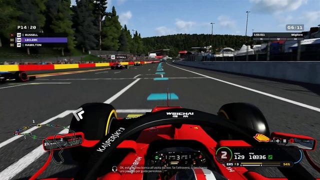 F1 2019 - Facciamo Charles Leclerc Campione del Mondo #12: 25% della gara di Spa-Francorchamps (32) смотреть онлайн
