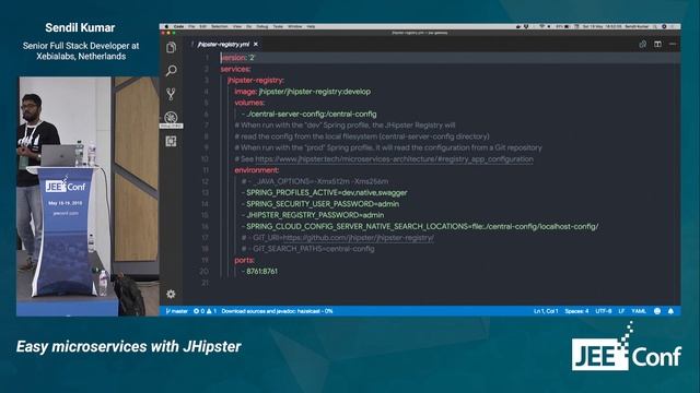 Easy microservices with JHipster (Sendil Kumar, Netherlands) смотреть онлайн