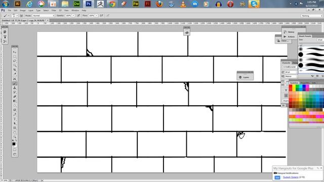 How to Make a Brick Wall from Scratch with Adobe Photoshop смотреть онлайн