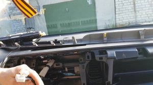демонтаж (снятие) магнитолы на Toyota rav4 4 поколения