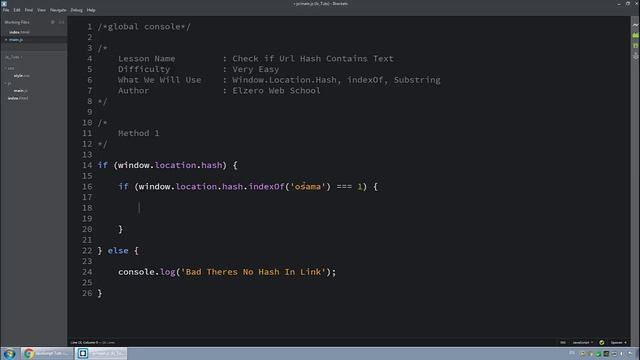 Javascript Arabic Tutorials - Check If Url Hash Contains String смотреть онлайн