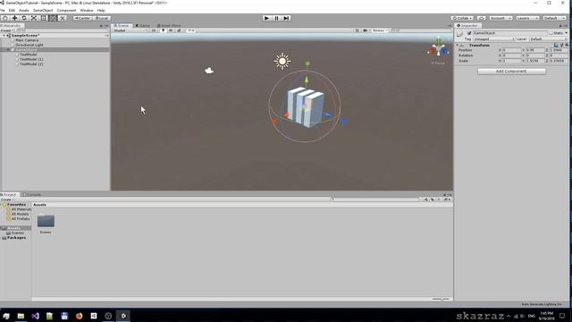 Основы Unity 06 Основные действия с игровыми объектами смотреть онлайн
