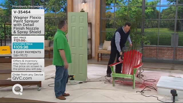 Wagner Flexio Paint Sprayer with Detail Finish Nozzle & Spray Shield on QVC смотреть онлайн