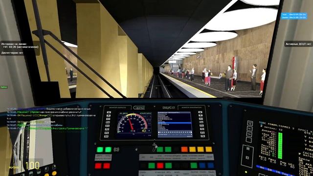 Garrys mod Metrostroi 81-760 ОКА, Некрасовская линия московского метро. смотреть онлайн