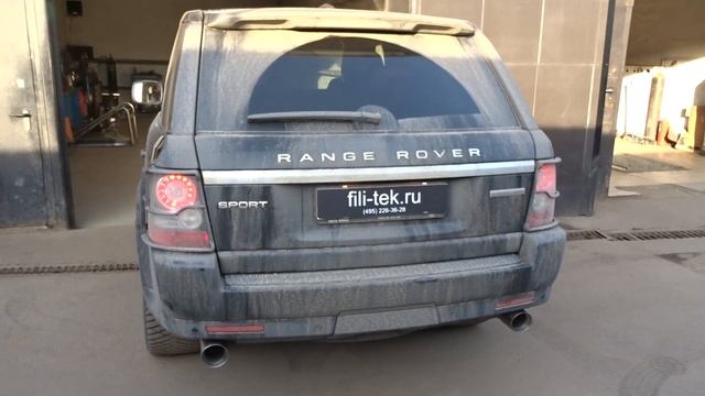 Тюнинг выхлопной системы Range Rover SPORT 5L (спортивный выхлоп + насадки) смотреть онлайн