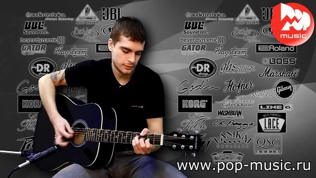 Акустическая гитара COLOMBO LF-4100 BK смотреть онлайн