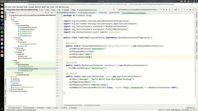 JDBC DataSource Setup - Jakarta EE Integration Tests with MicroShed Testing смотреть онлайн