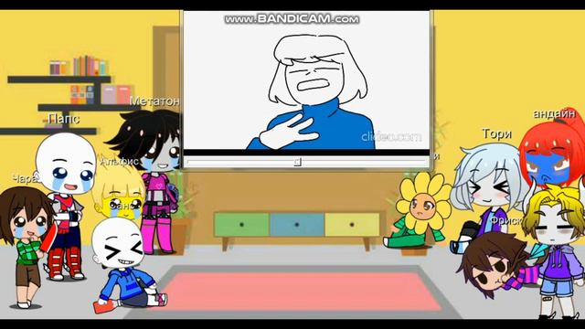 ВЕСЬ Undertale ЗА 8 МИНУТ АНИМАЦИЯ - реакция Undertale №2 смотреть онлайн