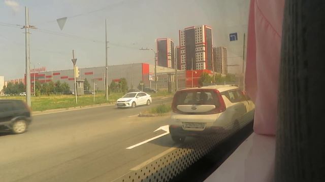Поездка на троллейбусе Тролза-5275.03 «Оптима»  № 2343 по маршруту №12 в Казани . (26.06.2021)