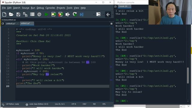 Python Programming - Logic Flow T01 - Control (Part 3/3) смотреть онлайн