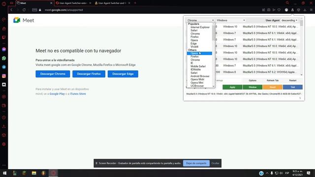 Meet no es compatible con tu navegador | SOLUCIÓN Opera GX смотреть онлайн