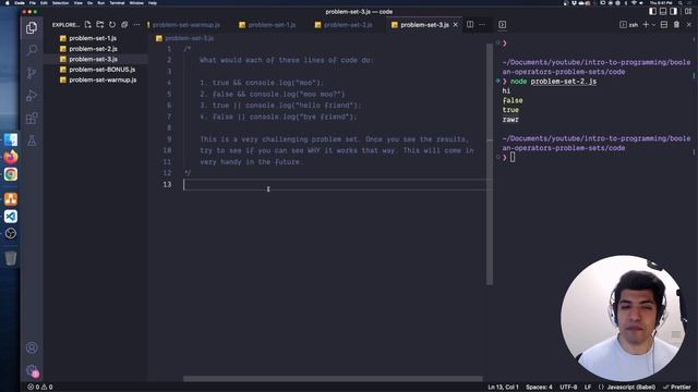 Exercises: Boolean Operators - Javascript In Depth смотреть онлайн