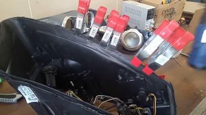 Ремонт фар Ауди А6С6. Замена стекол. Repair of headlights Audi A6C6. Replacement of glass.