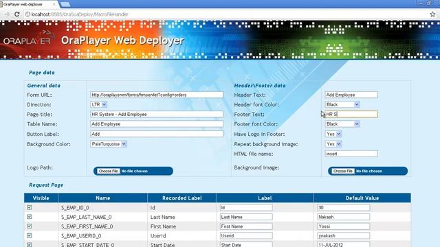 Insert Oracle Forms from Web using OraPlayer смотреть онлайн