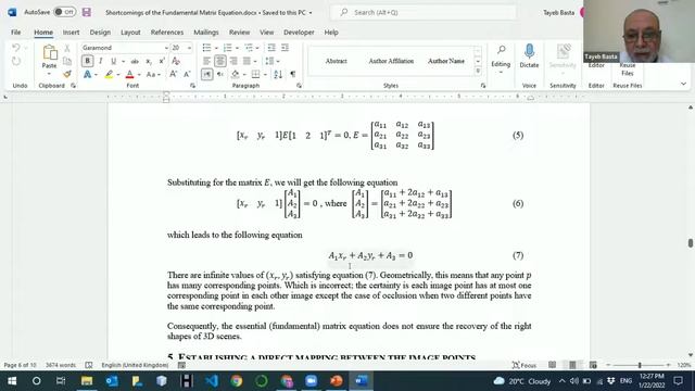 Shortcomings of the Fundamental Matrix Equation to Reconstruct 3D Scenes смотреть онлайн