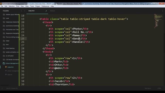 Student Data List Table Using Bootstrap 4 Striped Table смотреть онлайн