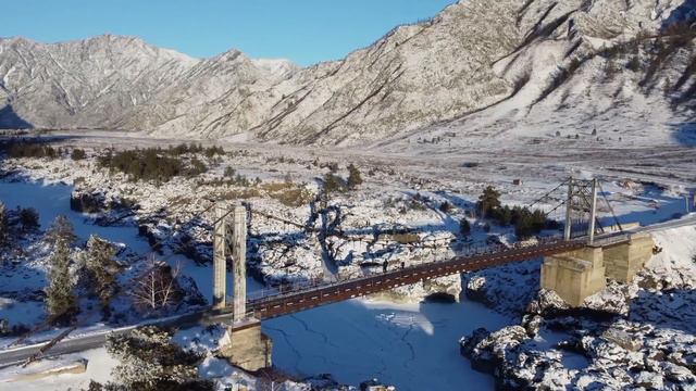 Горный Алтай, Ороктойский мост, январь 2024 смотреть онлайн