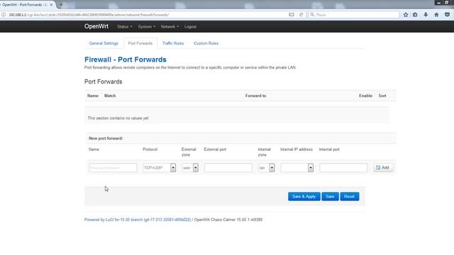 Настройка PPPoE на OpenWrt Как открыть порты на OpenWrt Port Forwards смотреть онлайн