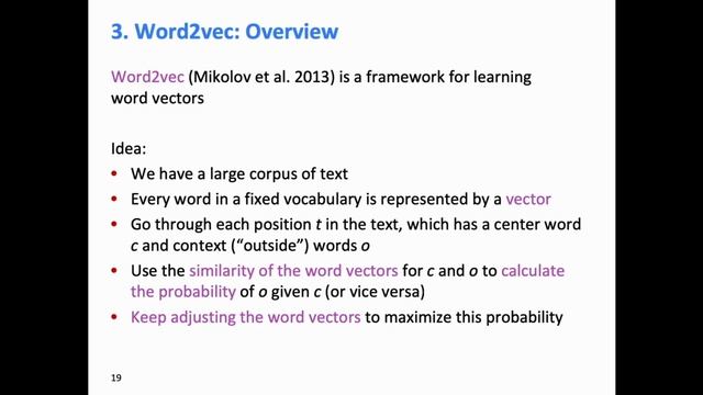 Stanford CS224N: NLP with Deep Learning | Winter 2019 | Lecture 1 – Introduction and Word Vectors смотреть онлайн