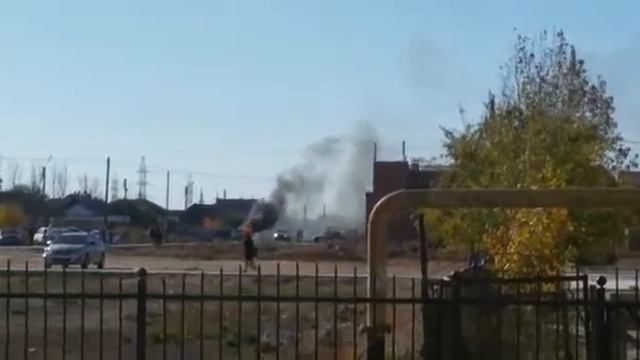 Взорвалась машина а селе Три Протока смотреть онлайн