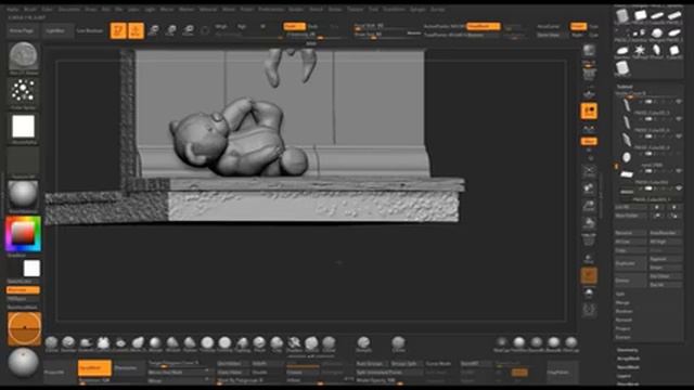 Скульптинг окружения в ZBrush для печати. Анастасия Конкина смотреть онлайн