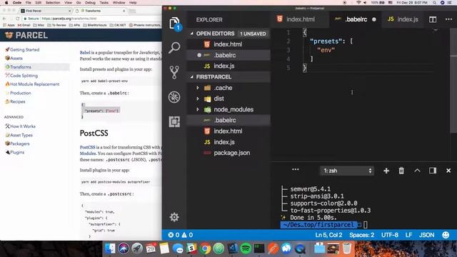 Intro to ParcelJS смотреть онлайн