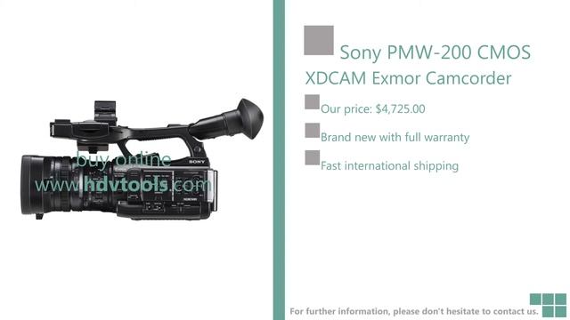 Sony PMW-200 XDCAM Price $4725 Brand New with Warranty смотреть онлайн