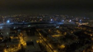 Полет Дрона Ночью