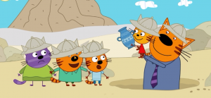 Увлекательная раскраска с анимациями- три кота 5!