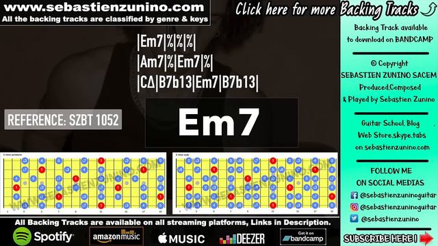 Минус для гитаристов Ми Минор Em фанк блюз смотреть онлайн